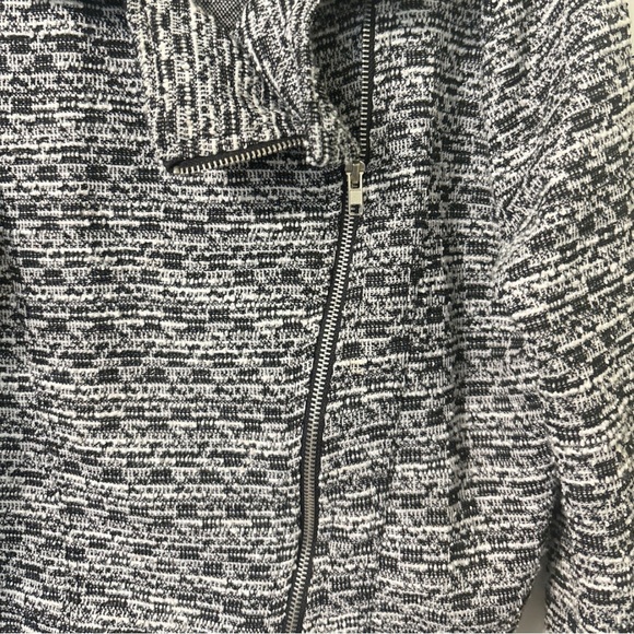 🍎Knit Works Tweed Side Zip Light Jacket with Silver thread throughout sz 12 - Picture 2 of 5